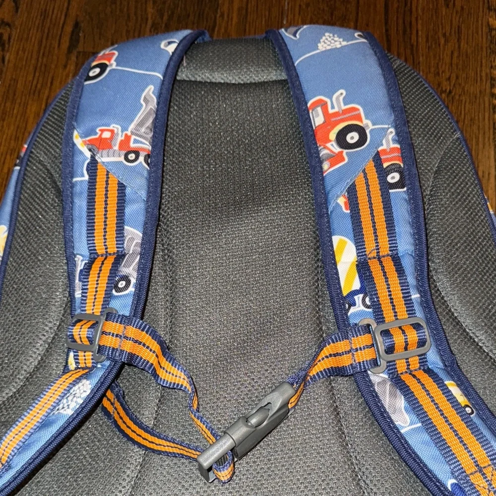 Pottery Barn Kids Construction Backpack size Small with “J” on front - Picture 8 of 8